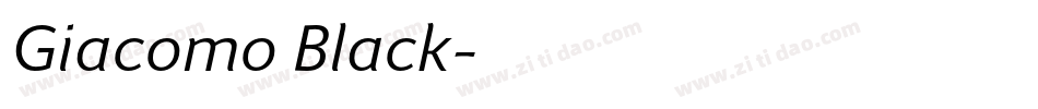 Giacomo Black字体转换
